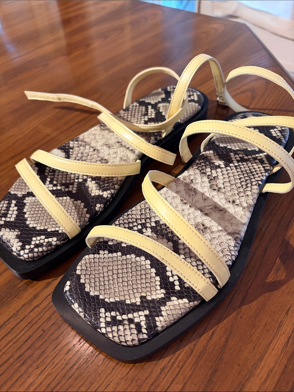 Yellow Strappy Summer Sandal